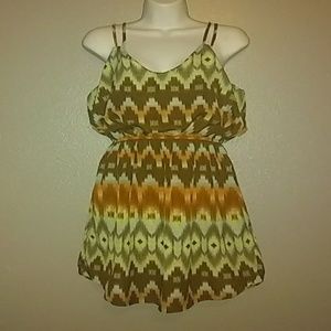 Nice dress has two little strips on each side.